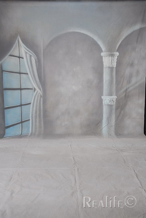 38 White Wall Column Window