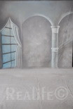 38 White Wall Column Window