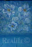 42 Big Blue Flowers