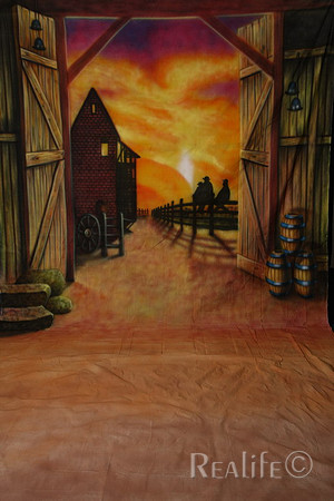 40 Western Barn at Sunset
