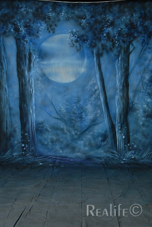 36 Blue Forest Moon Fireflys